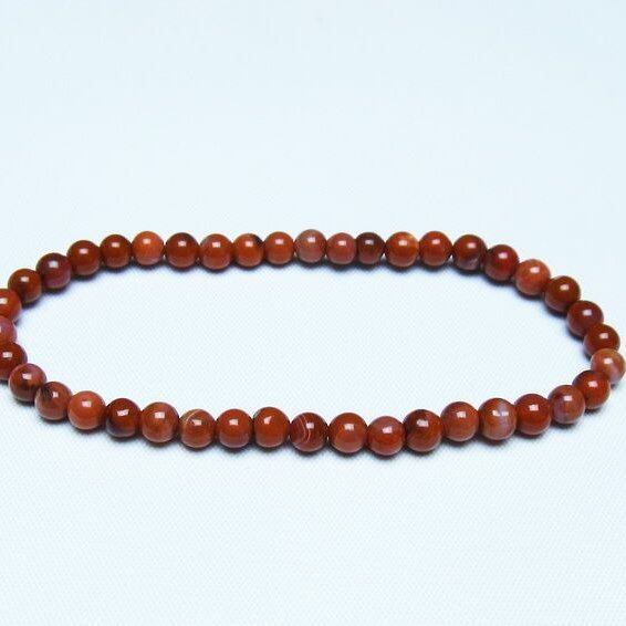 ナンホーンアゲート ブレスレット 5mm アゲート ブレス 一点物 メール便可 [M便 1/10] 111-47505