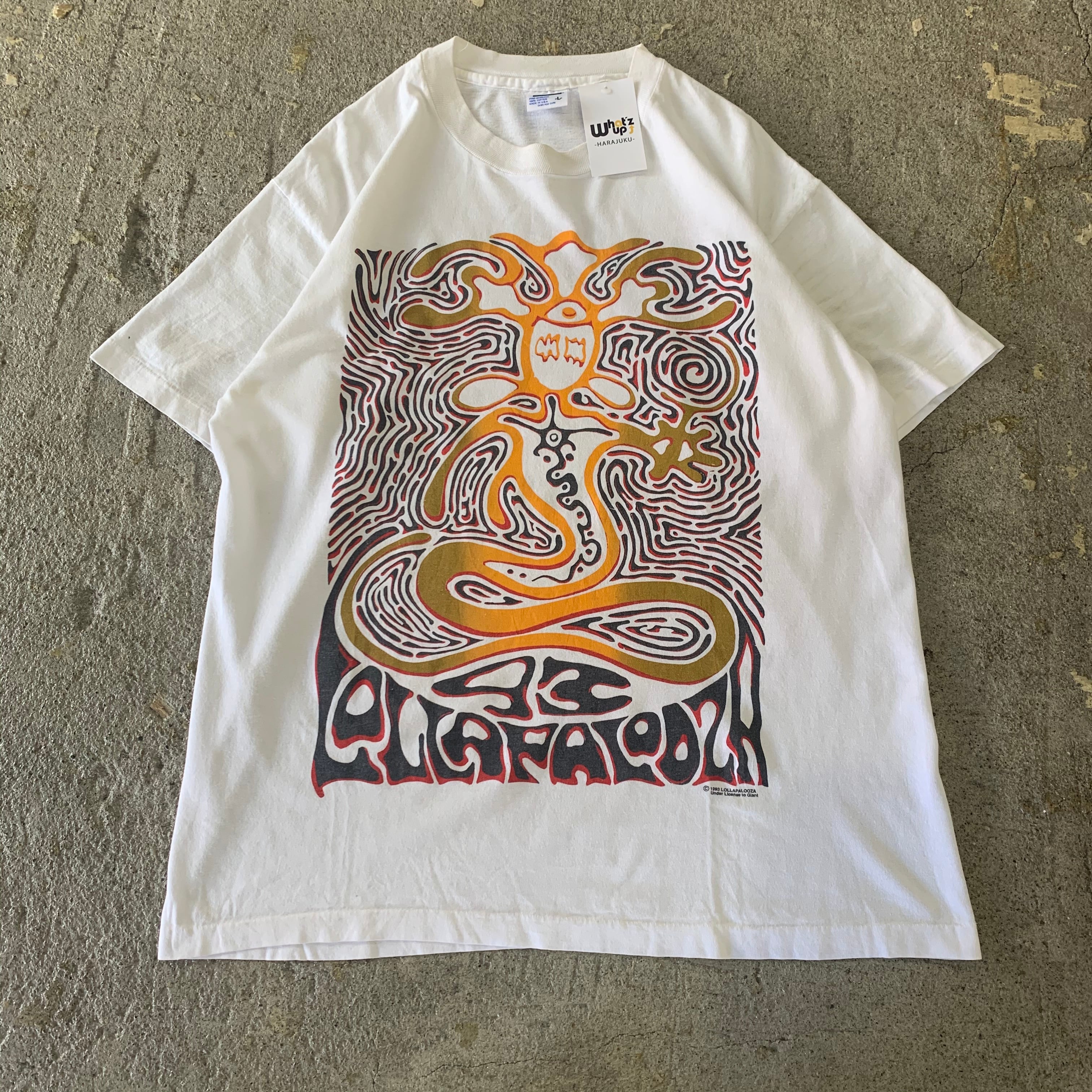 LOLLAPALOOZA Tシャツ 袖カット 90s-