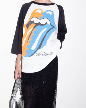 "Rolling Stones" Steel Wheels tour raglan tee 1989