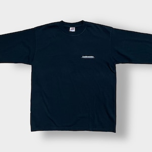 Audio-Technica anvil USA素材 ロングスリーブTシャツ LONG SLEEVE ロンT  長袖 ワンポイントロゴ アドバタイジング オーディオテクニカ L US古着