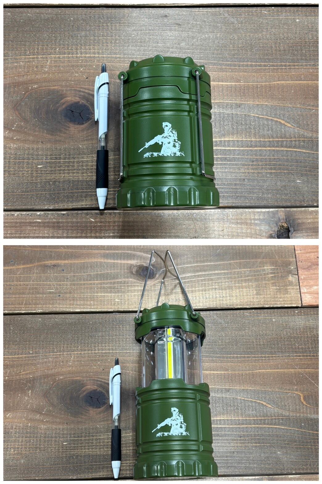 三将 防災用スライドランタン 陸上自衛隊/ZAD012/OD色/ 非常用/電池式
