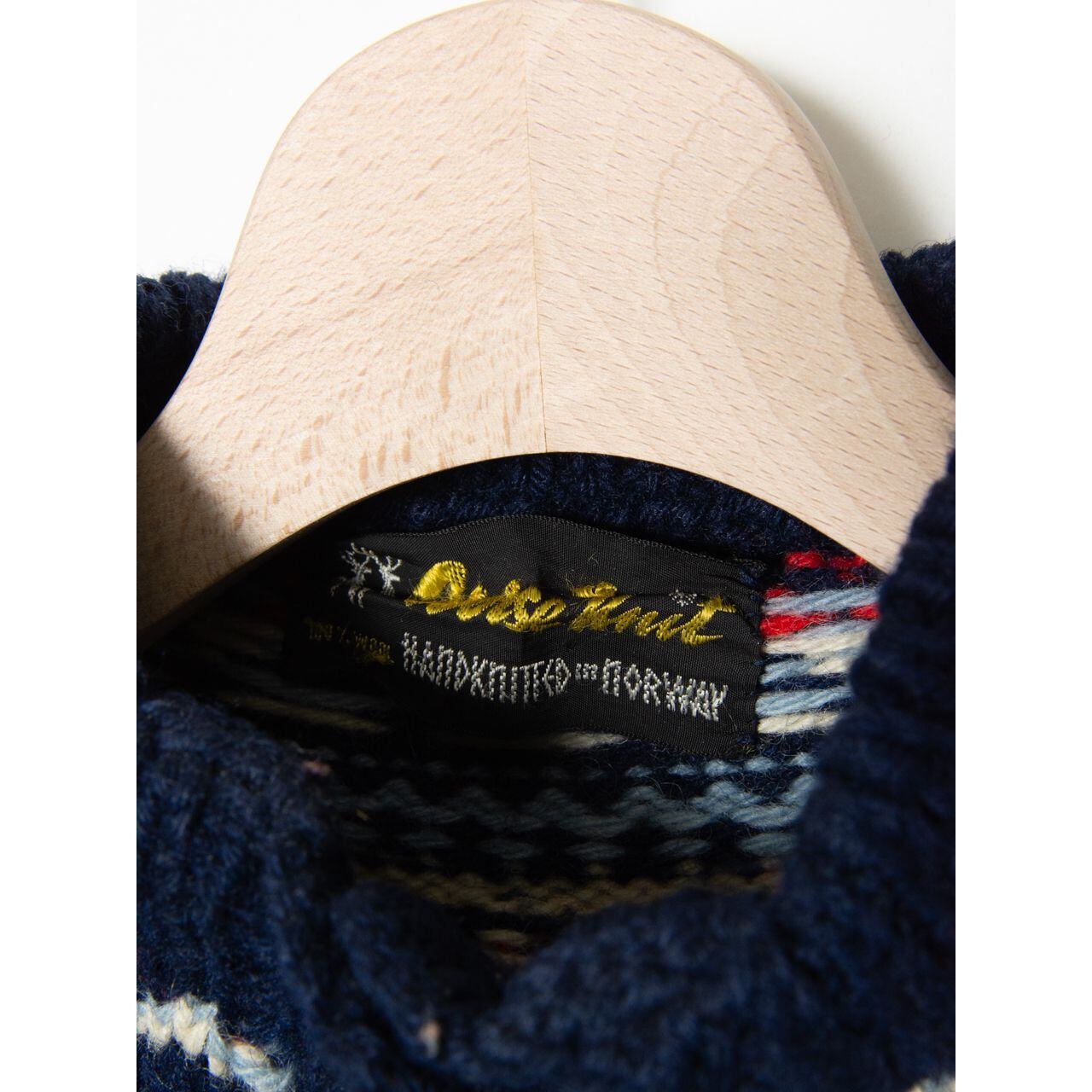 【Norse Knit】Handknitted in Norway 100%wool nordic cardigan（ノルウェー製 ノルデック柄カーディガン セーター）10d
