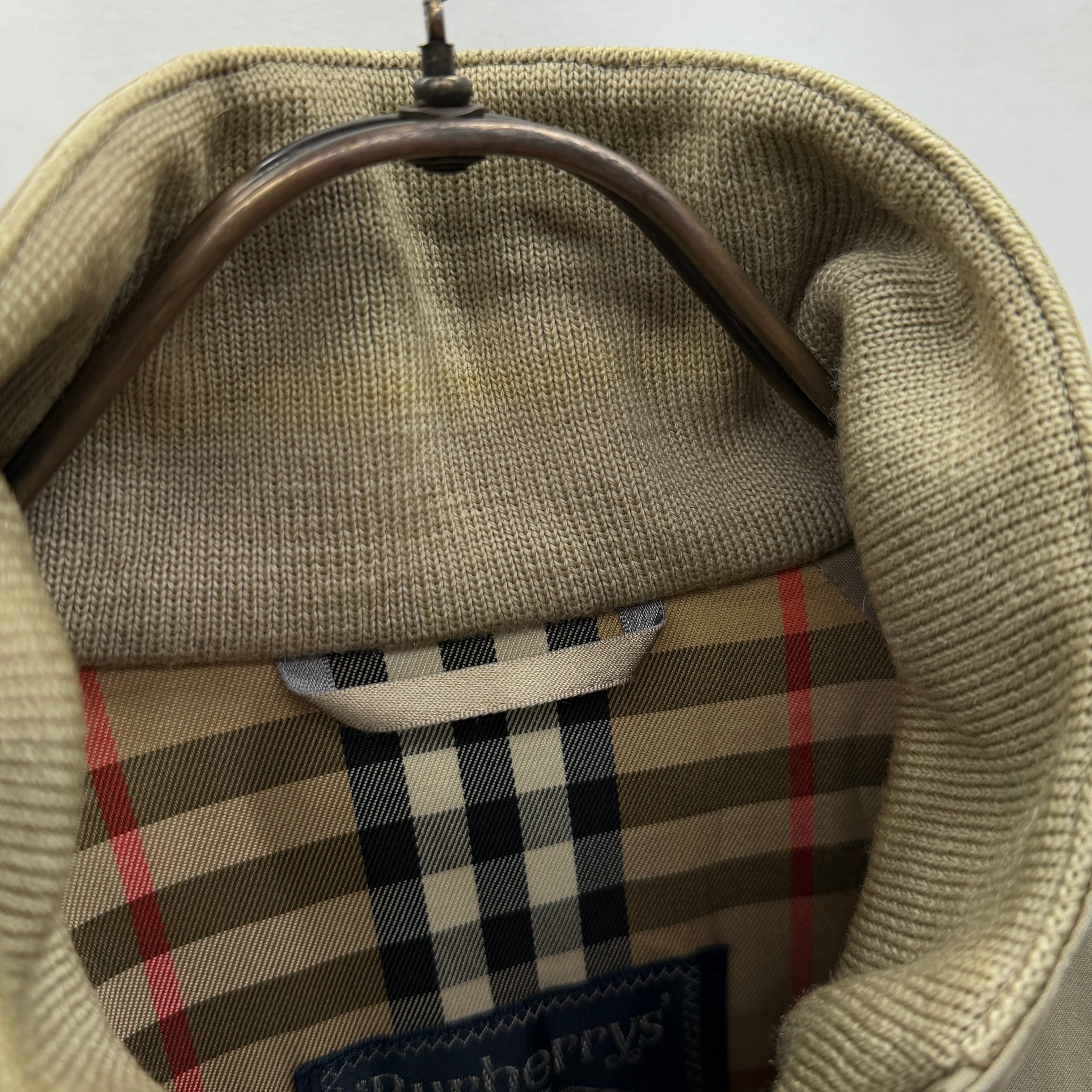 バーバリーズ Burberrys 90s ジップアップ ブルゾン ベージュ BURBERRY - バーバリーズ 90s オールド 長袖 ジャケット LY ベージュ系