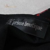 社交ダンス 衣装 prima boutique プリマブティック ドレス スタンダード ブラック系 レッド系 ベージュ系 赤 黒 チョーカー 長袖 レース 花柄 薔薇 バラ キラキラ ラインストーン スタンダードドレス ワンピース パーティドレス ダンスパーティー ステージ衣装 舞台衣装 発表会 付属 透け感 バラ柄 刺繍風 光る 装飾 上品 エレガント ボールルーム 発表会用 演奏会衣装 ロングスリーブ 袖あり フラワーレース