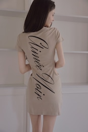 Back logo dress