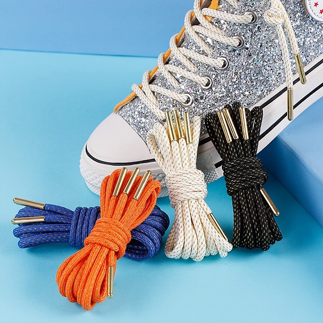 PH PandaHall 紐先金具 エンドパーツ コードエンド 紐先止め 紐止め金具 紐先カシメ 先止め金具 120個セット 紐先端金具 靴ひもの先を止めるもの ひも調節パーツ シルバー ゴルード アクセサリーパーツ