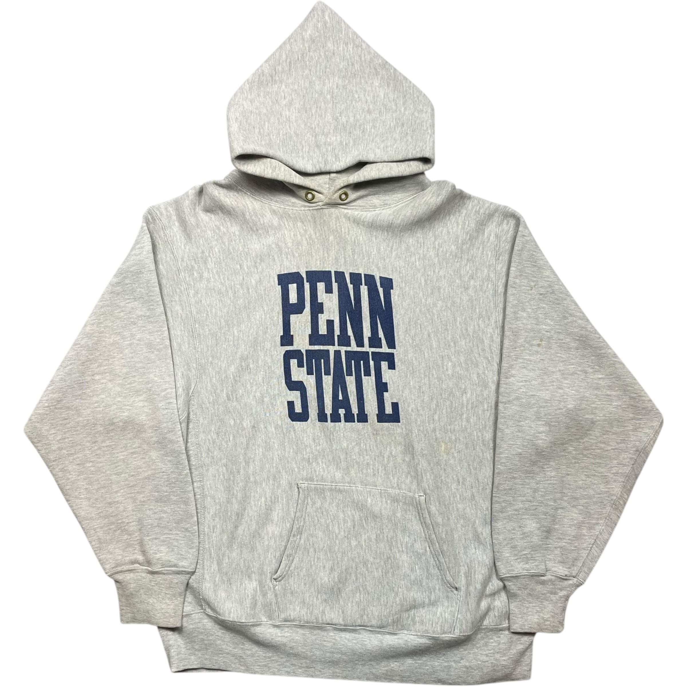 《XXL 》champion チャンピオン reverse weaveリバースウィーブ カレッジプリント 染み込みプリント ペンシルベニア州立大学 トリコタグ グレー USA製 80年代 vintage no.9641