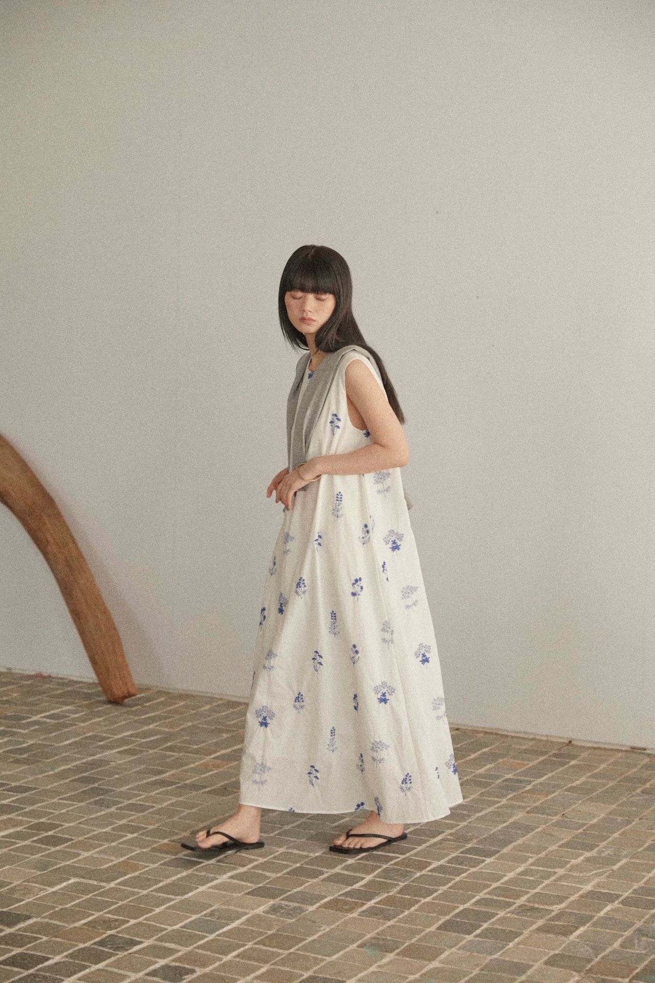 DU250522 Flower Embroidery One Piece 【Tsizeあり】