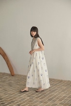 DU250522 Flower Embroidery One Piece 【Tsizeあり】