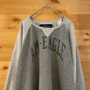 【AMERICAN EAGLE OUTFITTERS】ラグラン スウェット トレーナー アーチロゴ XL ビッグサイズ アメリカンイーグル US古着