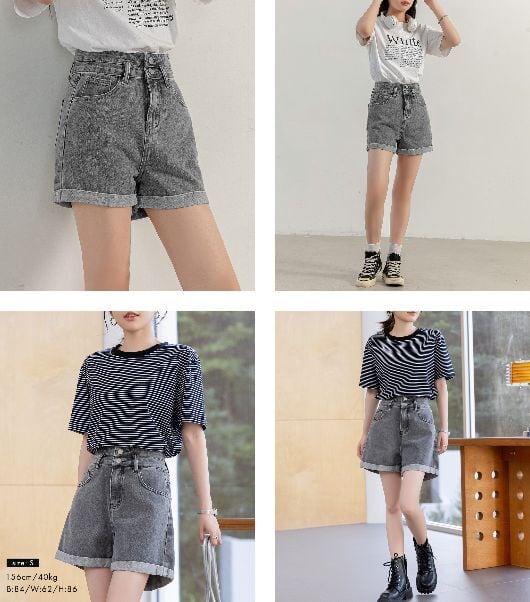 メール便】ロールアップデニムショートパンツ／pants567 | DAY CLOSET