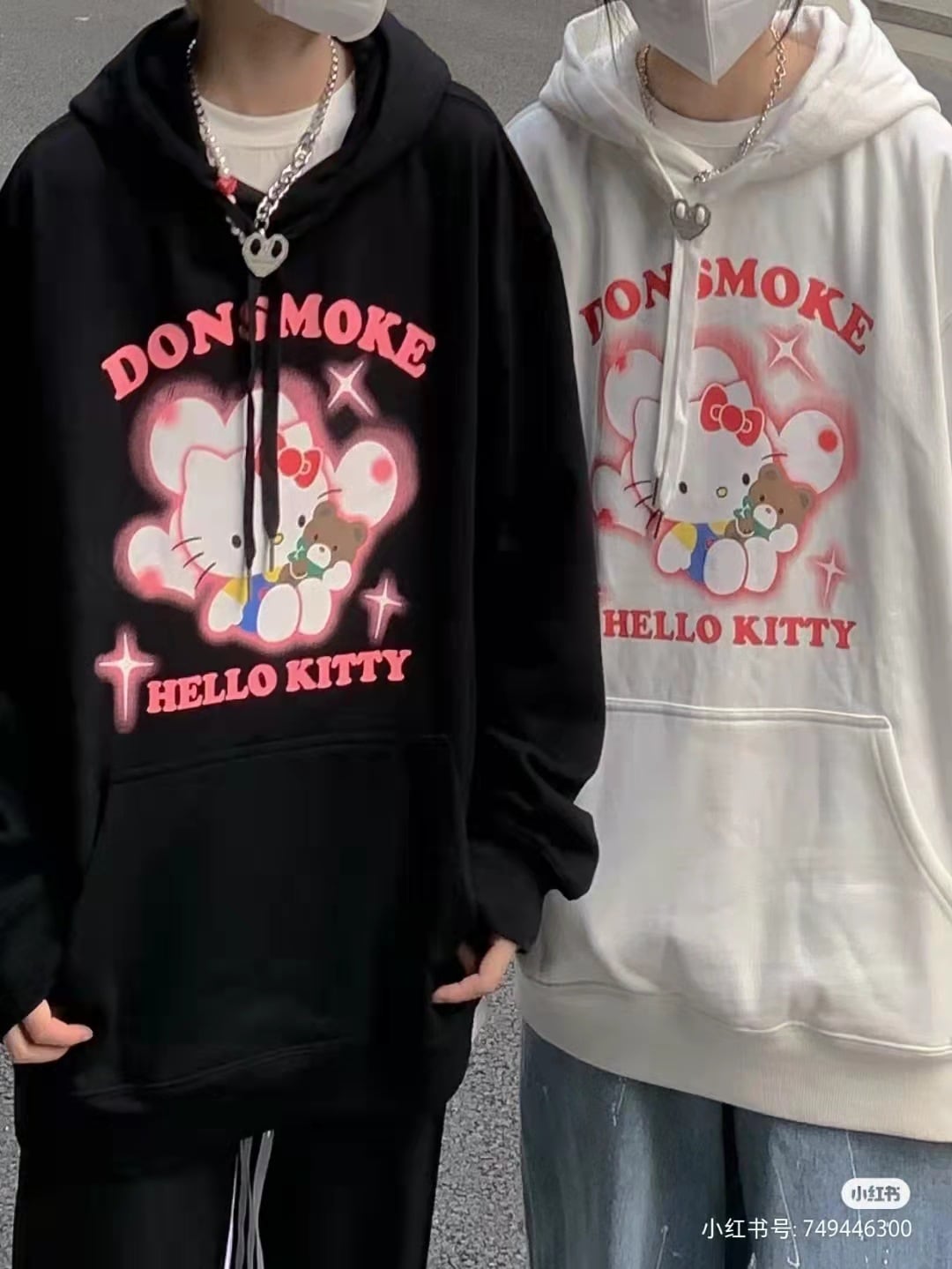 【新作】【送料無料】 新しい秋と冬のルーズベルベット肥厚フード付きスウェットシャツカップルトレンディなインかわいい漫画長袖 0378484698613