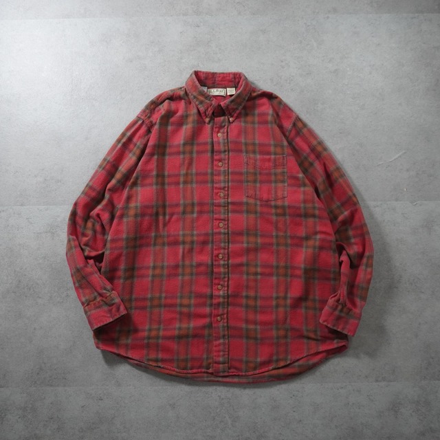 90s L.L.Bean flannel shirt "made in USA" XL 古着