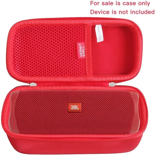 Hermitshell 専用保護収納ケース対応JBL Flip6/JBL Flip5 Bluetoothスピーカー (レッド)