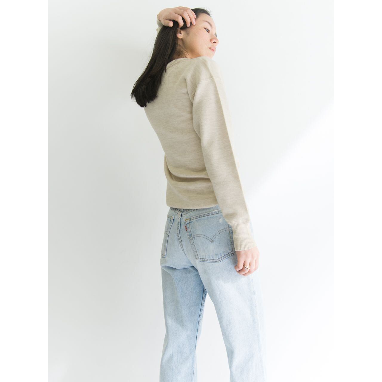 【LEVI'S 510】Made in U.S.A. 90's ice wash denim W28 L34（リーバイス アメリカ製 アイスウォッシュデニムパンツ ダメージジーンズ ）2b-1