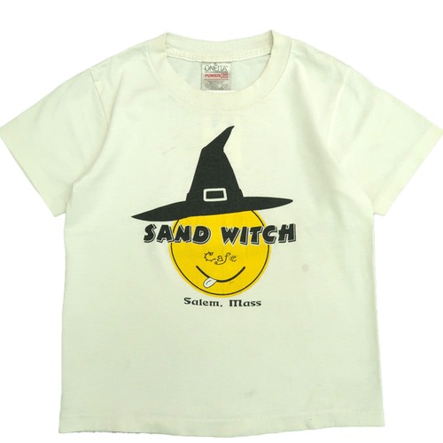 【115cm】VINTAGE80’s サンドウィッチカフェ プリントTシャツ【7689】