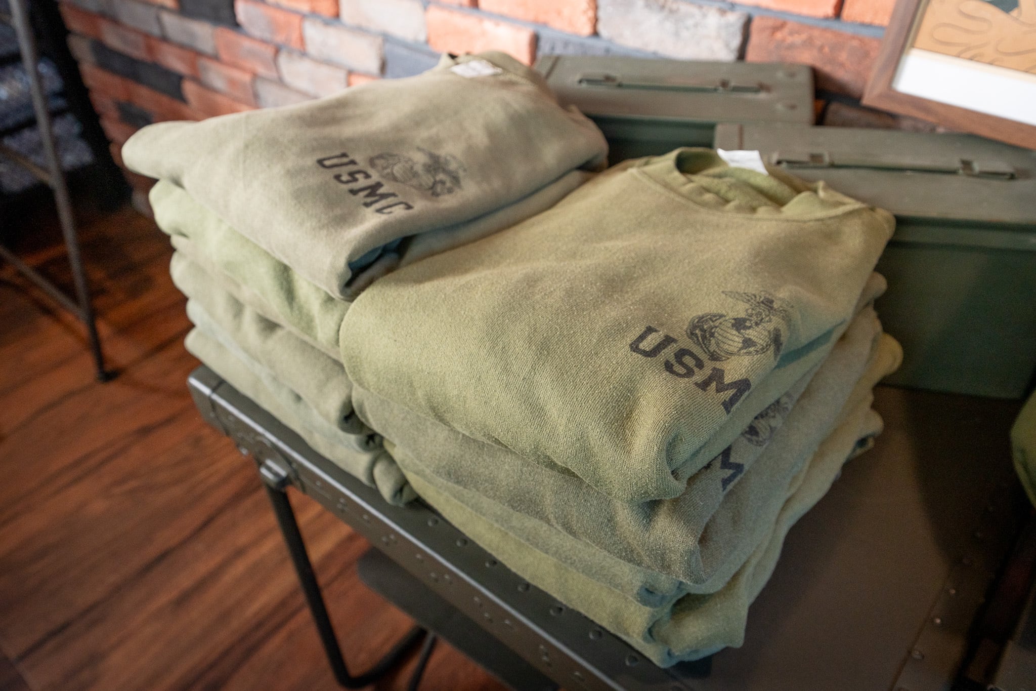 USMC スウェット ネイビー フェード 褪色 MMS クルーネックスウェット [全4色] – muta Online Store