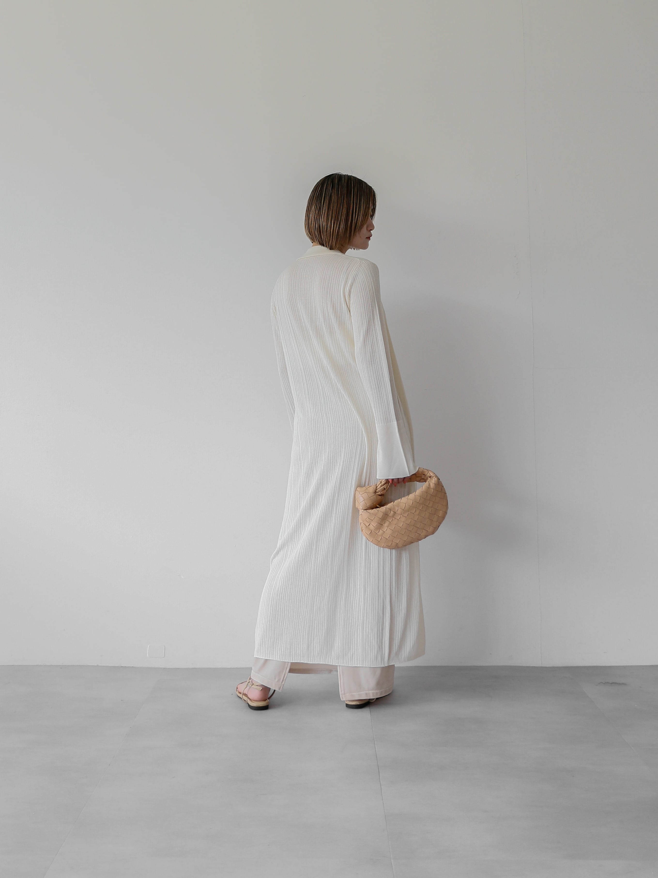 zip up long knit cardigan | Katrin TOKYO