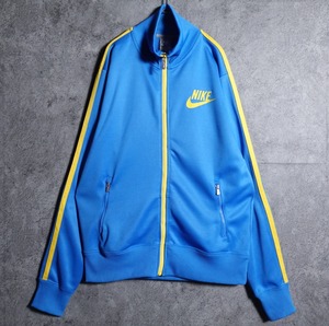 "NIKE" BLUE PRINT TRACK JACKET