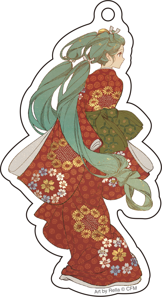 見返り美人ミク/複製画/初音ミク/Hatsune Miku/Rella/東京国立博物館