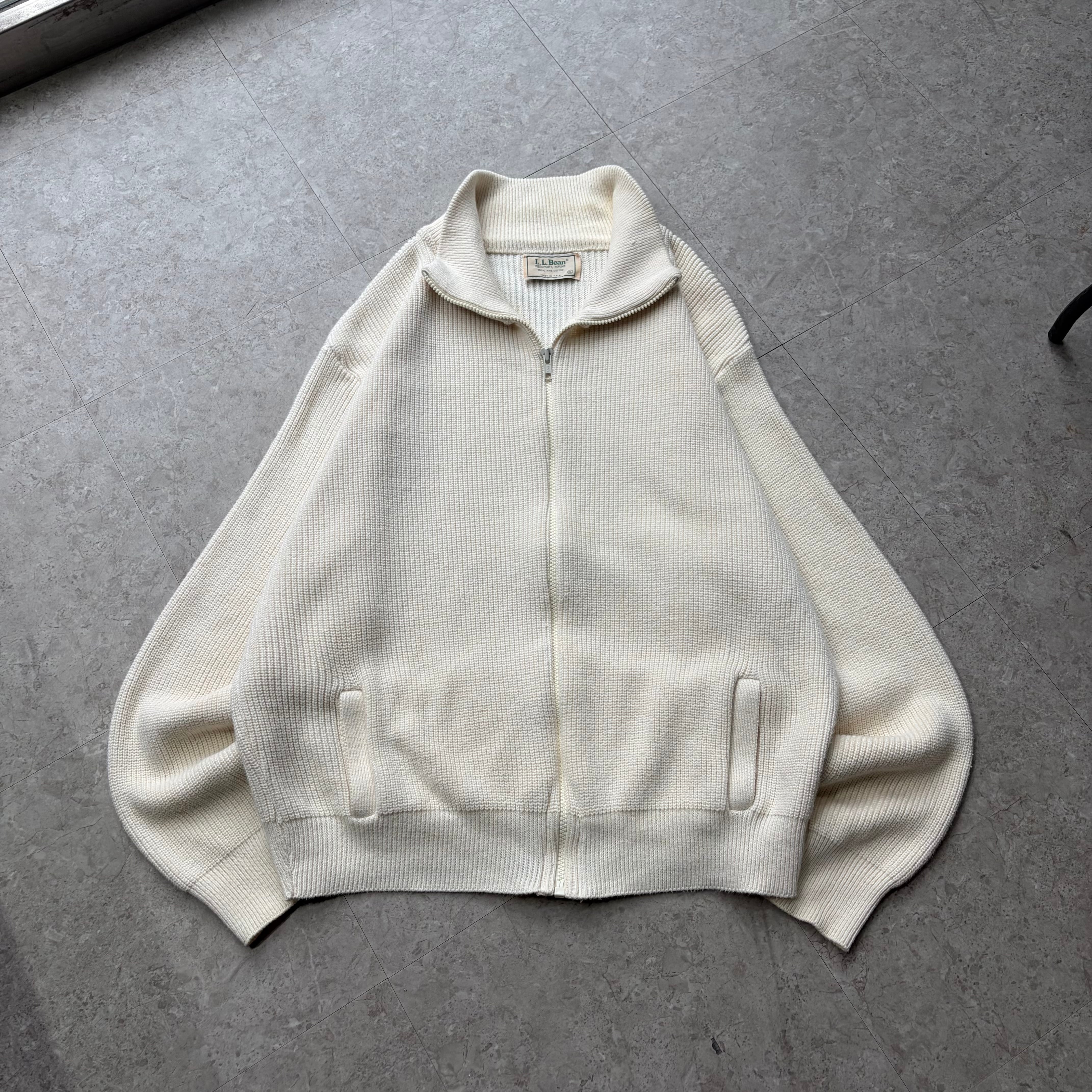 80s L.L.Bean cotton drivers knit【仙台店】
