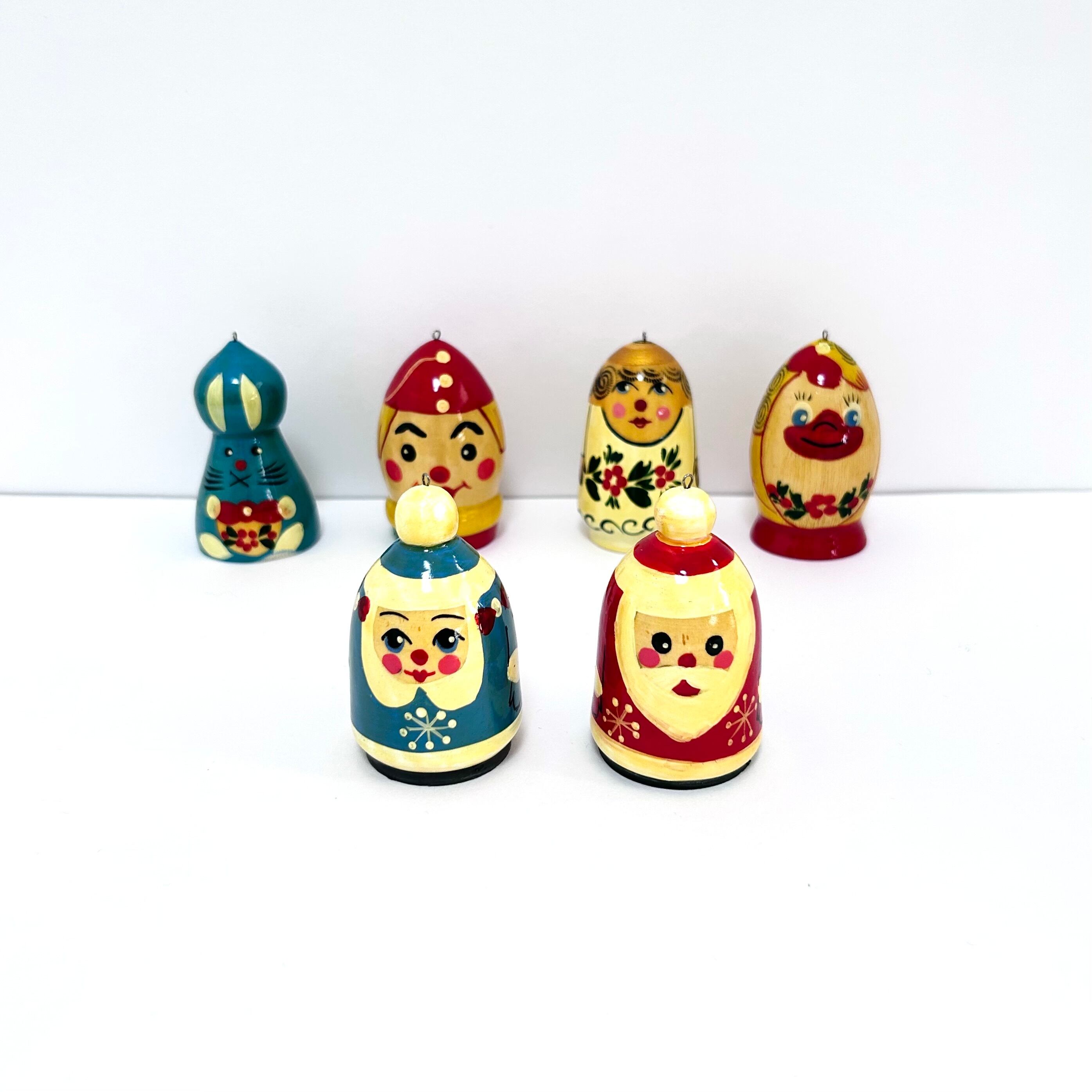 木製クリスマスオーナメント6P ロシア | 世界の雑貨 corie