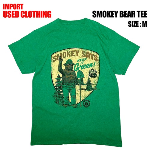 【IMPORT古着】SMOKEY BEAR TEE (size M)