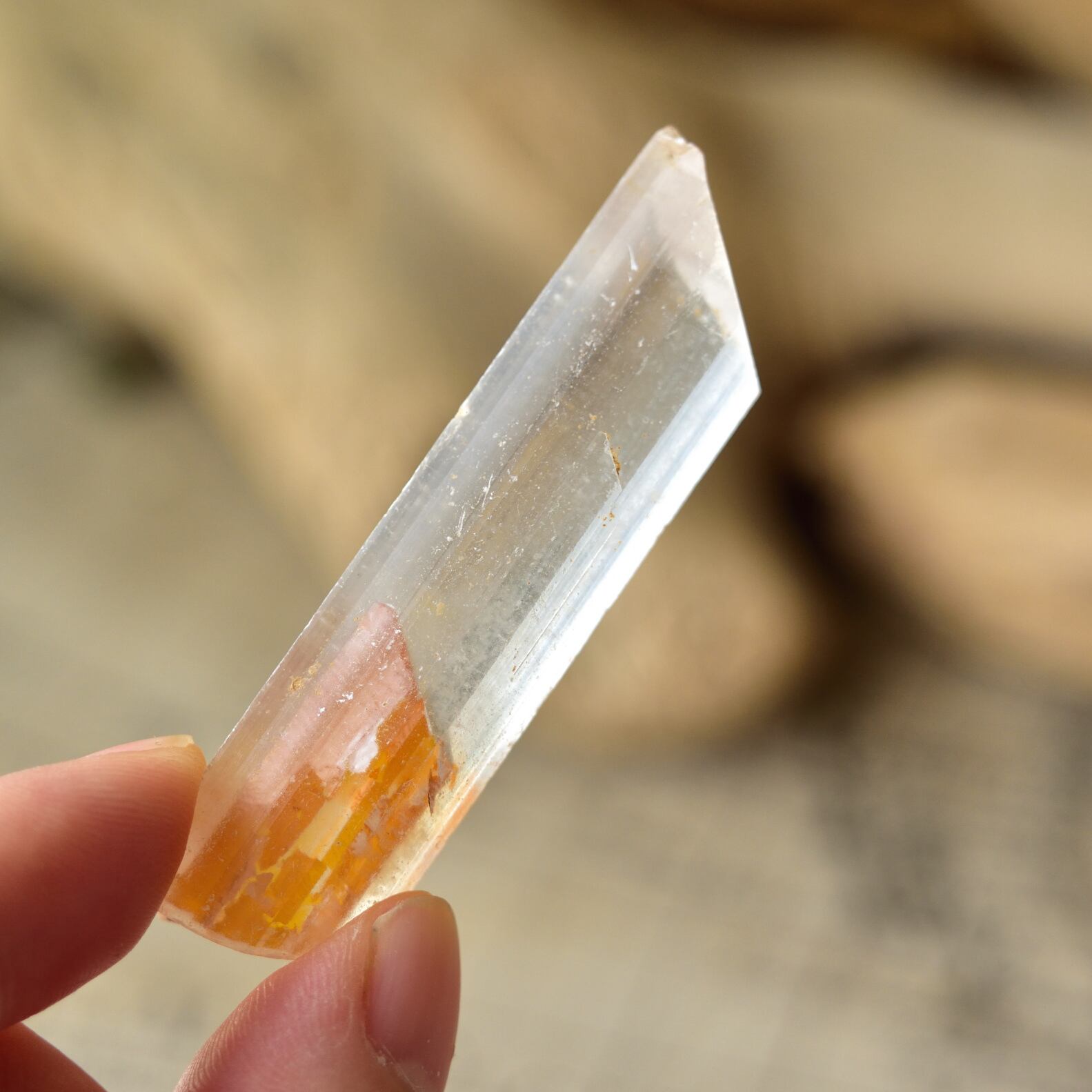 セレナイト・ブレード ゴールドジプサム 中国貴州省産 11g/ 鉱物・結晶