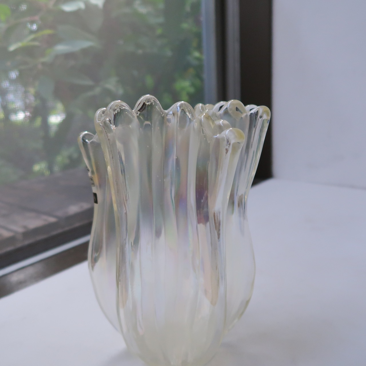 とうめいオーロラの花瓶