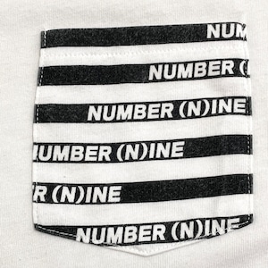 【NUMBER (N)INE DENIM】ポケットTシャツ ロゴ Tシャツ ポケt 白t ナンバーナイン M 半袖 古着