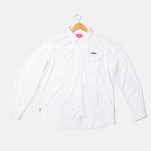 Adventure Ⅱ Long sleeve shirt by CRAGHOPPERS  WH/ アドベンチャー Ⅱ ロングスリーブシャツ クラッグホッパーズ ホワイト