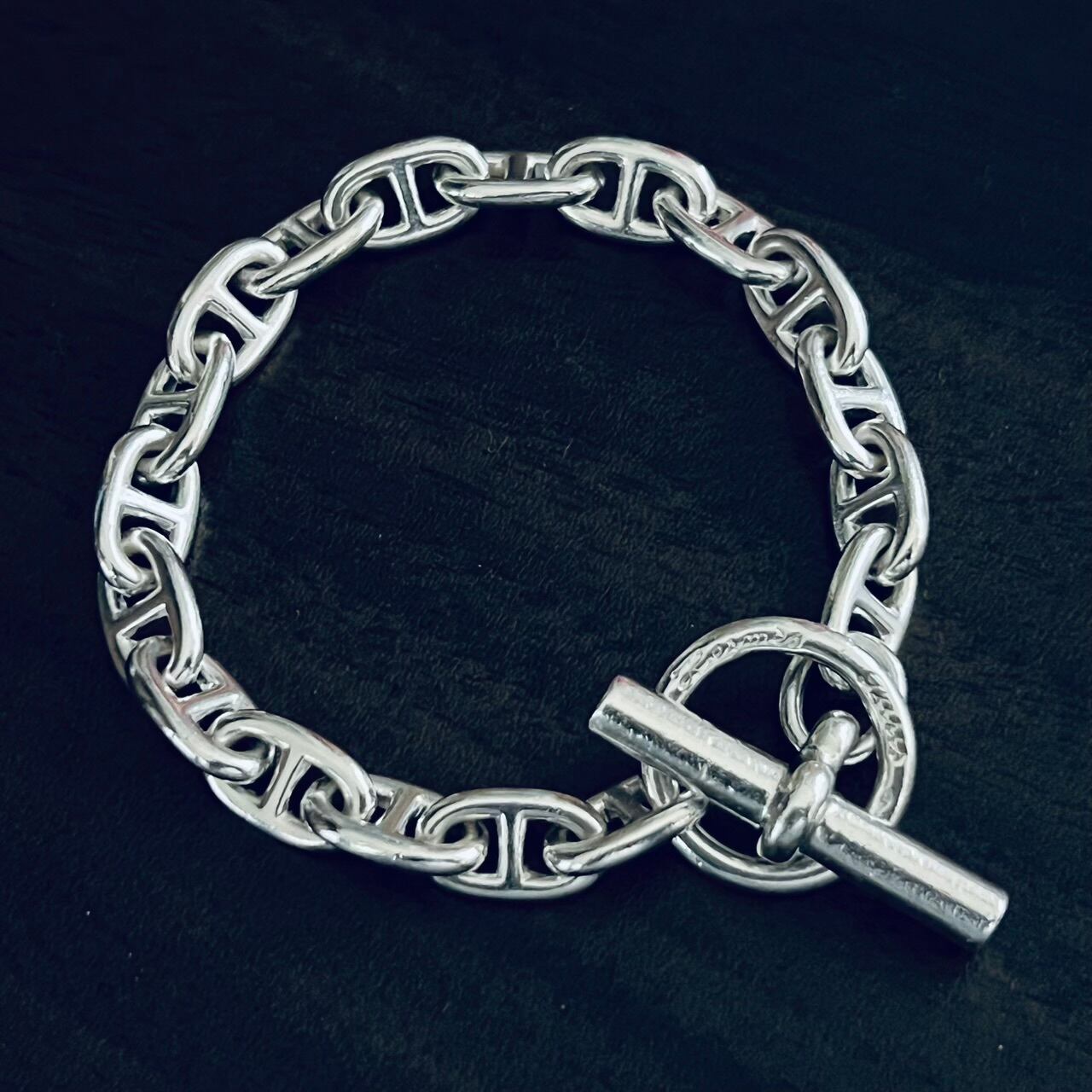 VINTAGE HERMES Chaine d'Ancre Bracelet PM 18 Links Sterling VINTAGE HERMES Chaine d'Ancre Bracelet PM 18 Links Sterling