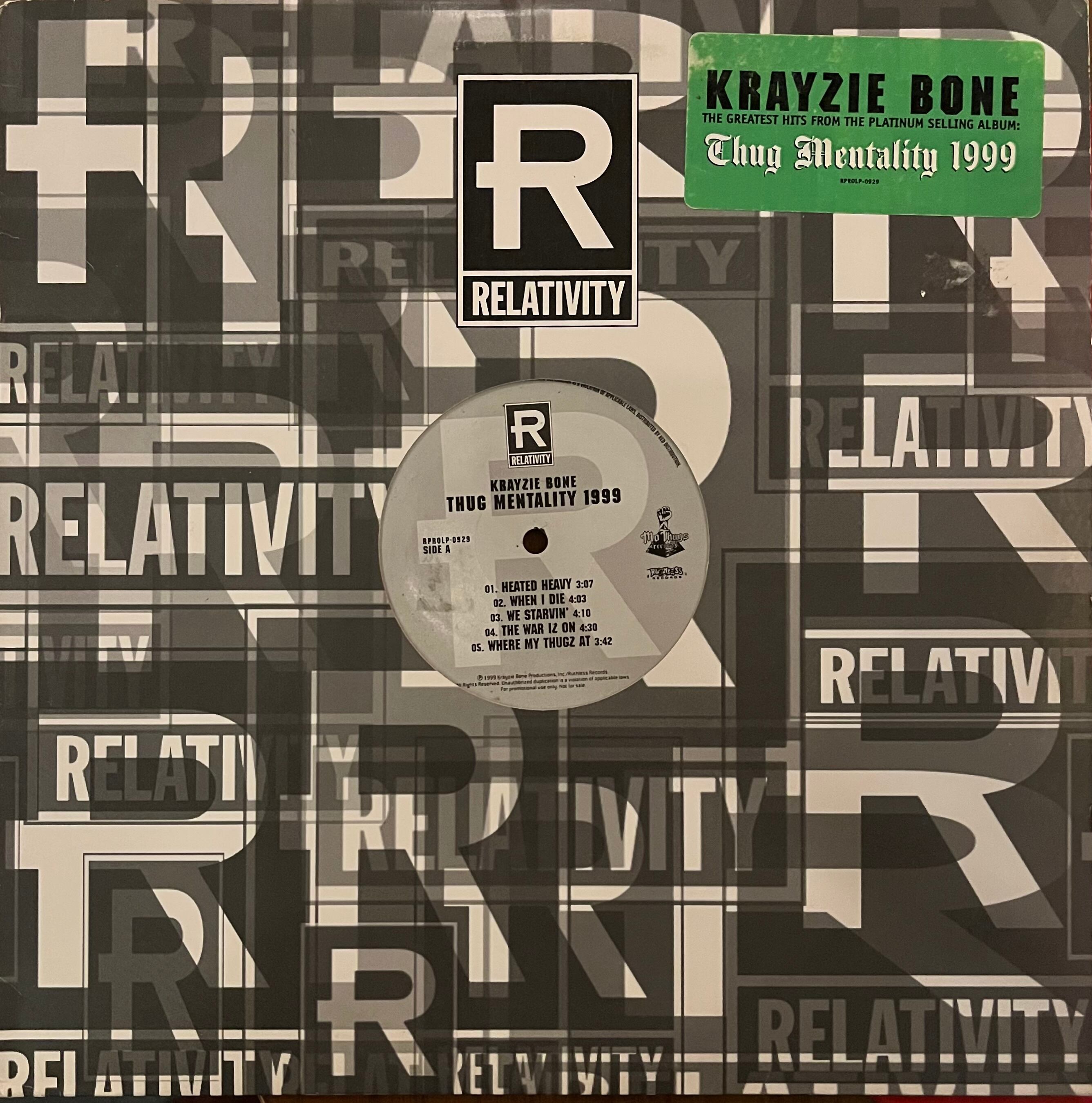Krayzie Bone – Thug Mentality 1999 (12") | oleo Records