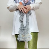 [Pattern] ラメメッシュフリルバッグ