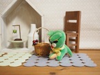 緑のいぬ　古いJAPANぬいぐるみ 画像1