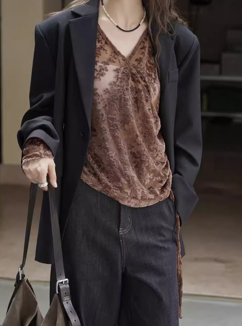 2色／フロッキーフラワートップス ・20562 | stir - ステア｜大人