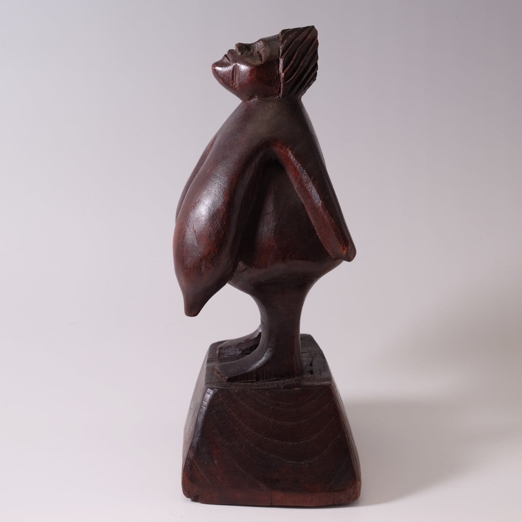 アフリカ マサイ族 木彫り人形 大人気の - 彫刻・オブジェ