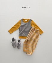 【取寄/韓国直送】BONITO 26/AT ワッフルストライプパンツ|夏服|韓国子供服