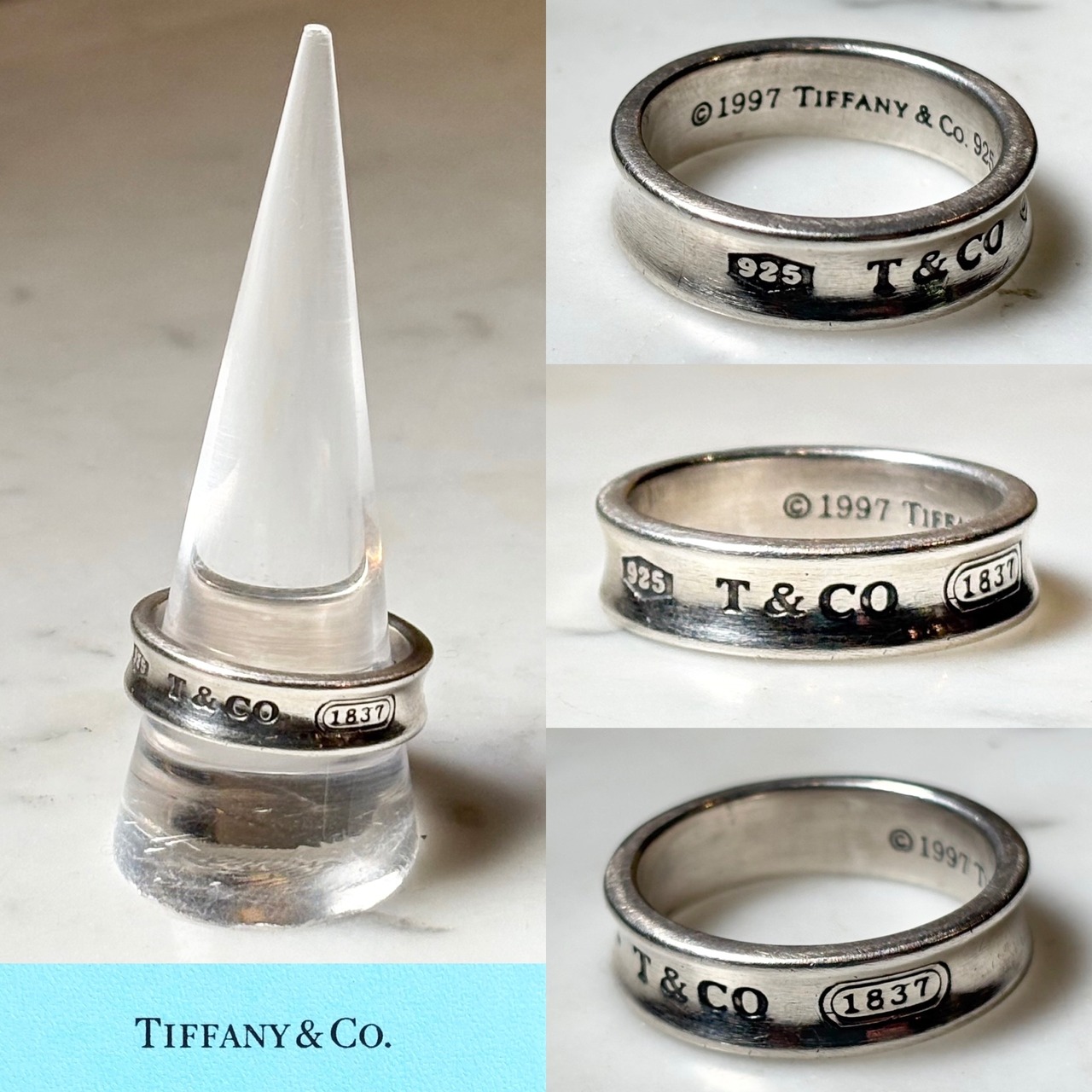 vintage 1997’s TIFFANY silver “1837” ring