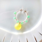 candy cuff【GD】lemon yellow×グリーンジェイド