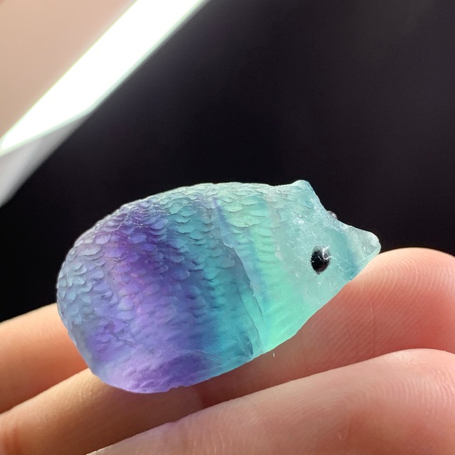 72限定品☆大家族フローライトハリネズミさん