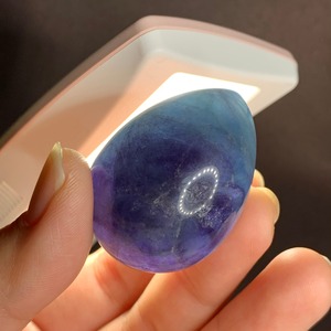 T11.パープル×ブルーグリーングラデーションフローライトたまご