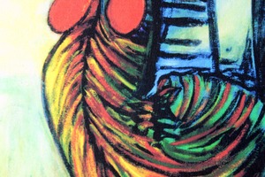パブロ・ピカソ「雄鶏」作品証明書・展示用フック・限定500部エディション付複製画ジークレ