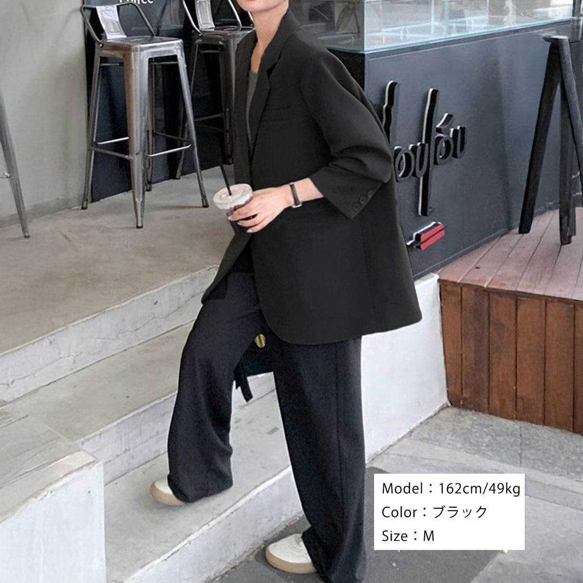 テーラードジャケット レディース 春秋 韓国 ジャケット 大人 きれいめ