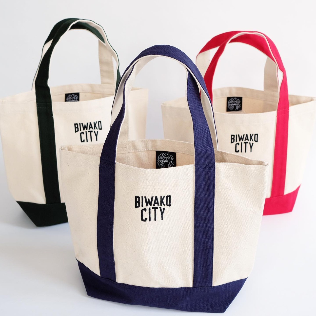 BIWAKO CITY   / EMBROIDERY LOGO TOTE BAG