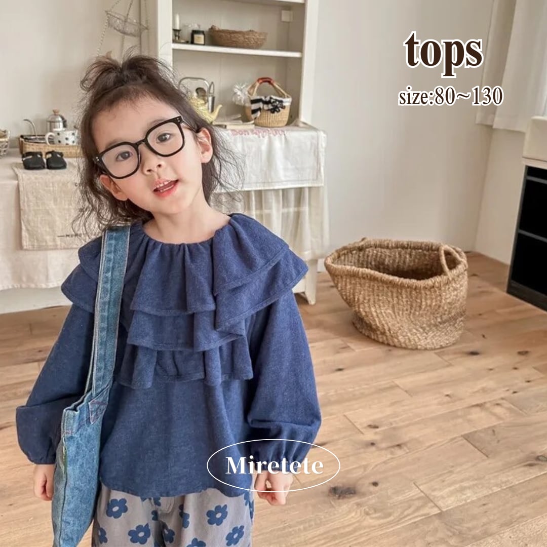 【取寄】3段フリルで存在感抜群なブラウス