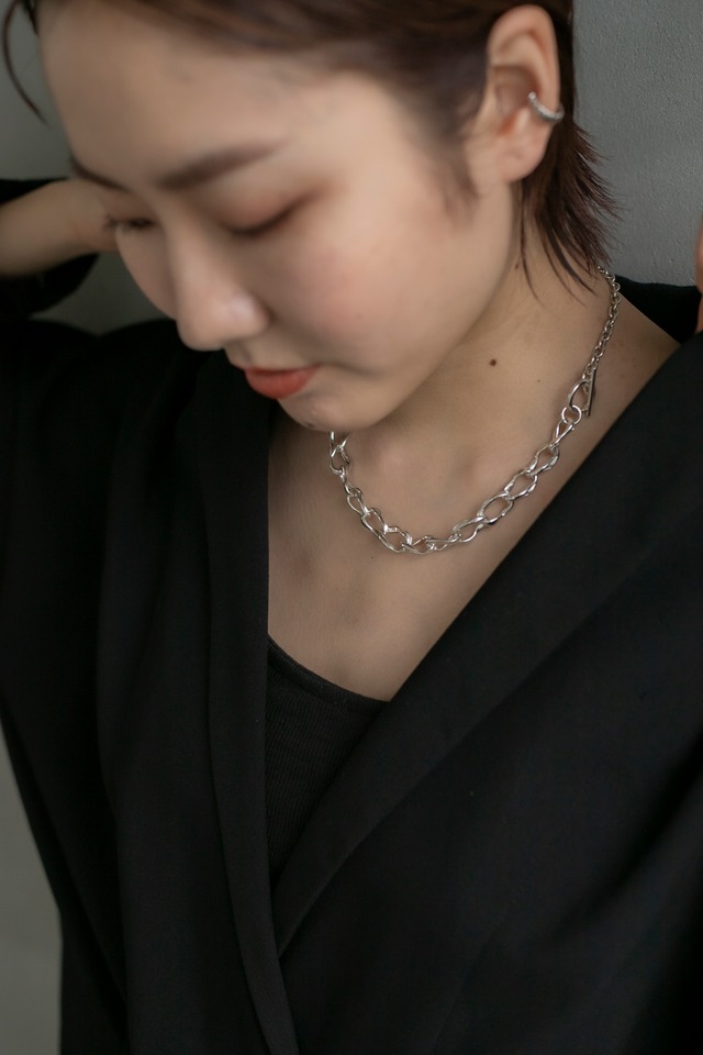 ハーフチェーン シルバーネックレス Silver925 | Import Silver925  