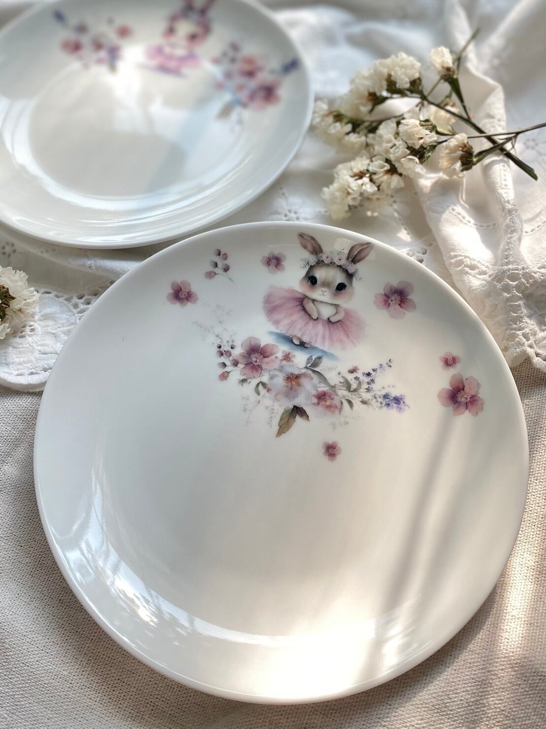 set割引】2枚セット 水彩 BallerinaRabbit ・水彩 BalletLesson転写紙