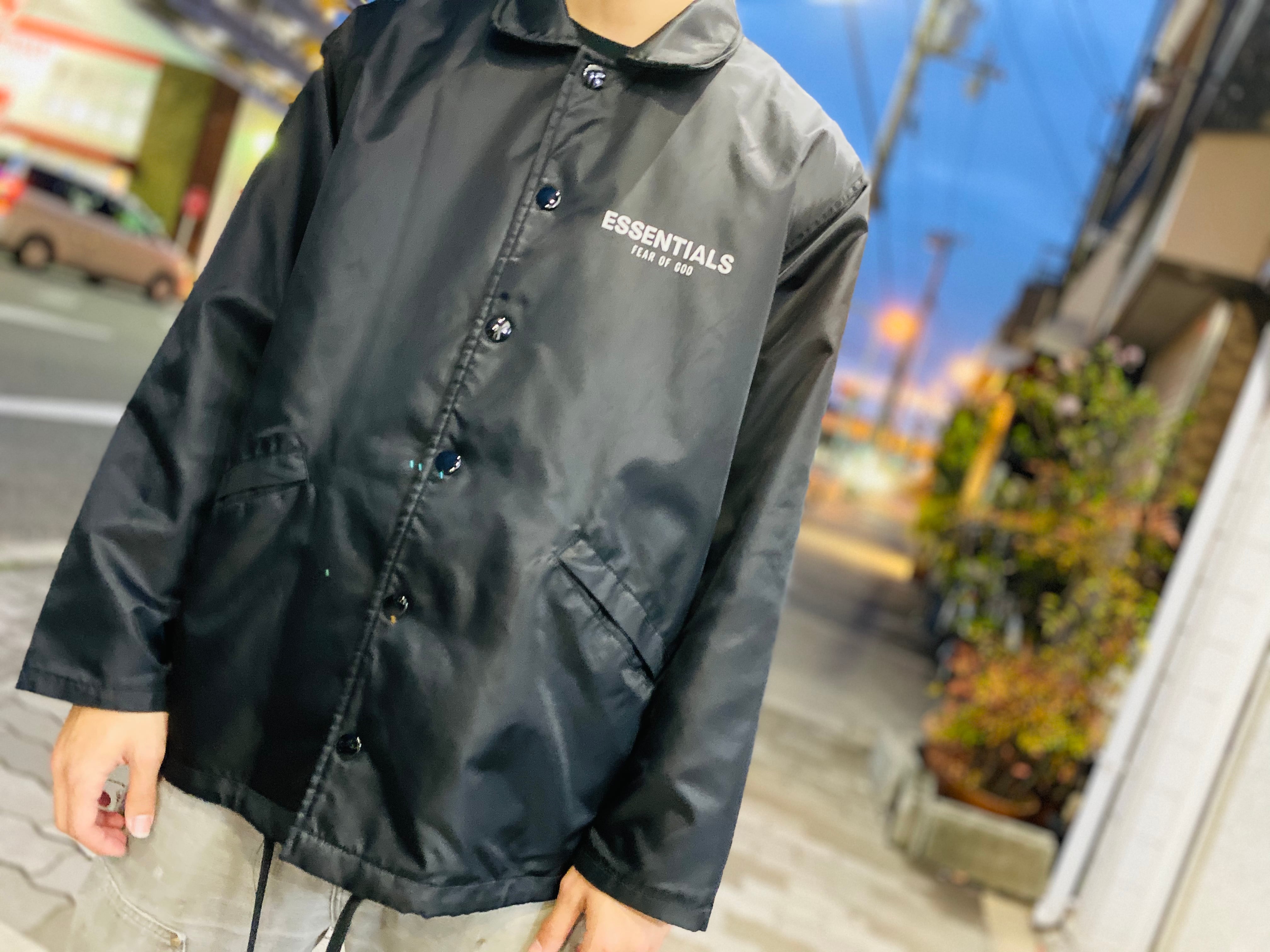 FOG ESSENTIALS COACH JACKET BLACK XS コーチジャケット 5709 | BRAND ...