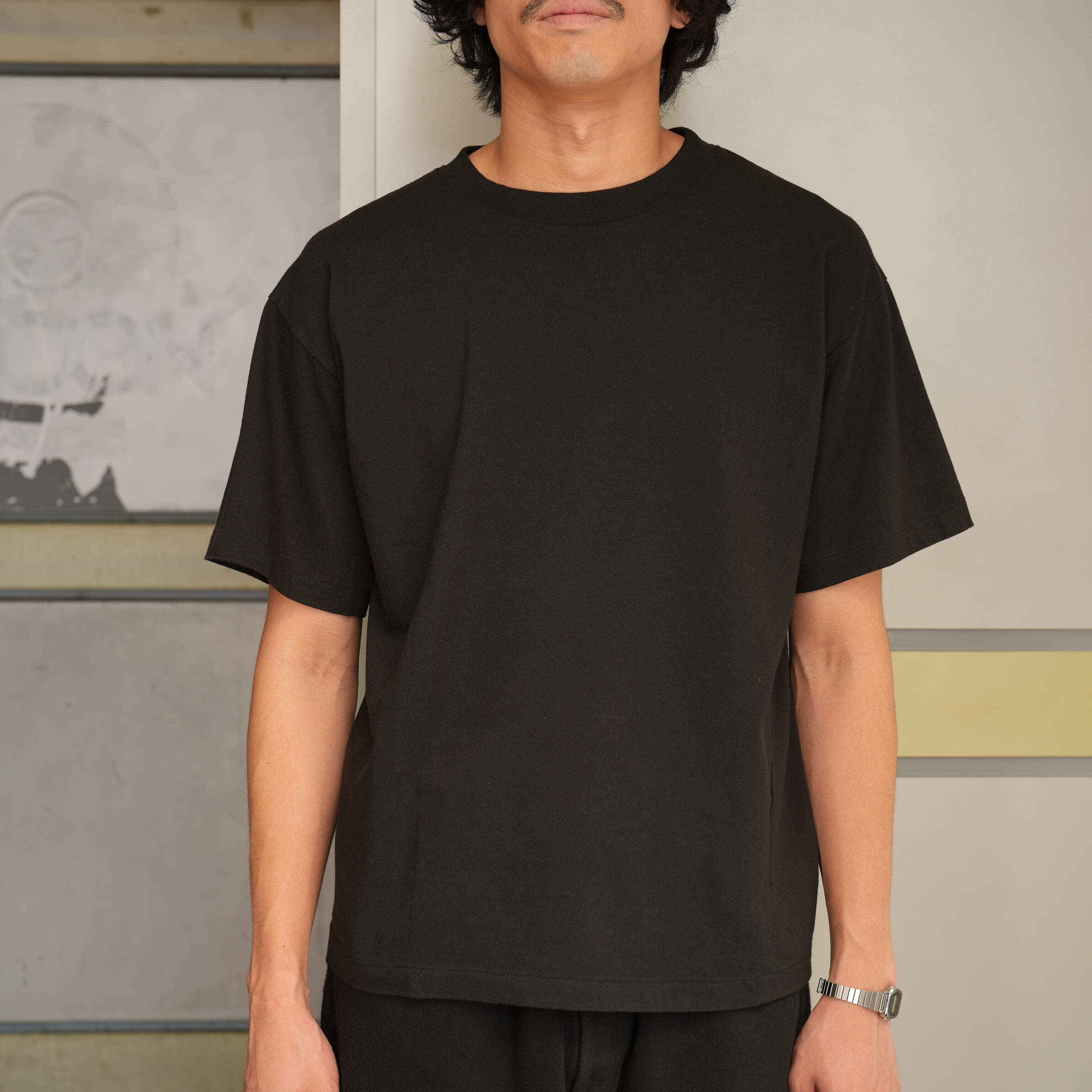 FOUNDOUR (ファウンダ) 26AW "REISSUE SHORT SLEEVE TEE SHIRT" -BLACK-